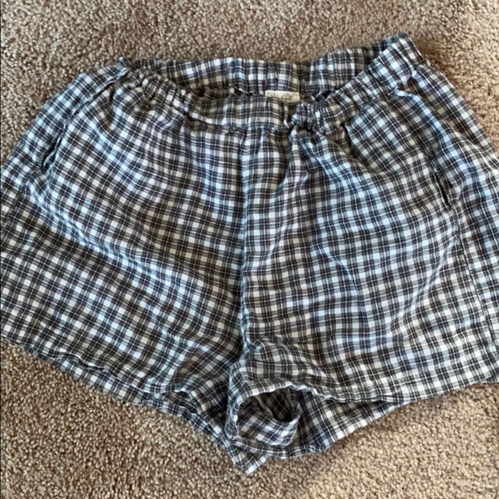 Plaid shorts